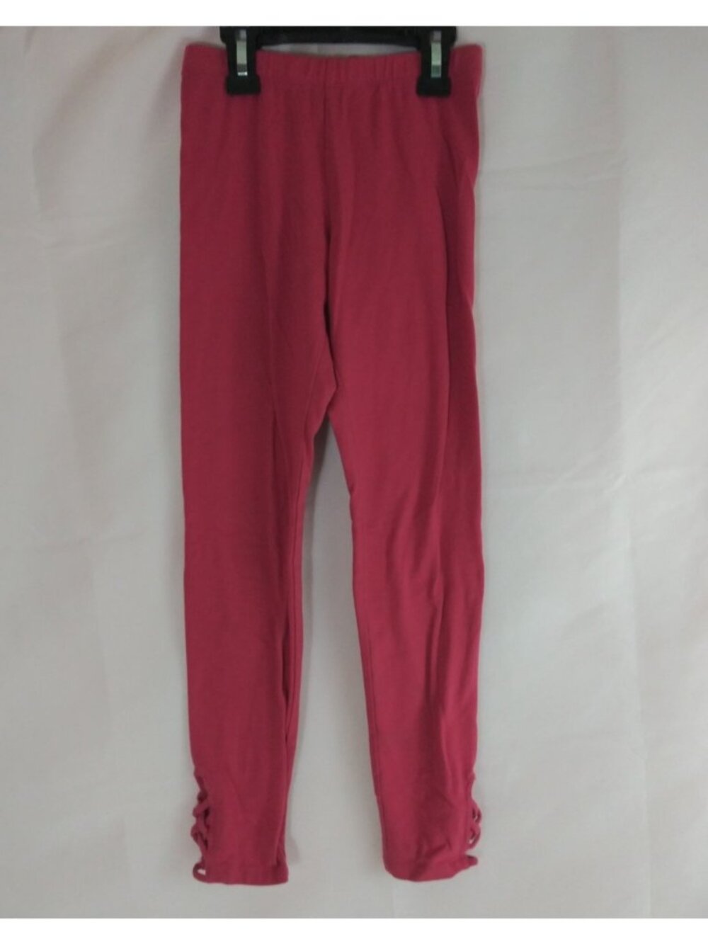 Old Navy Built In Tough Pink Lattice Hem Leggings Girls Size L 10/12